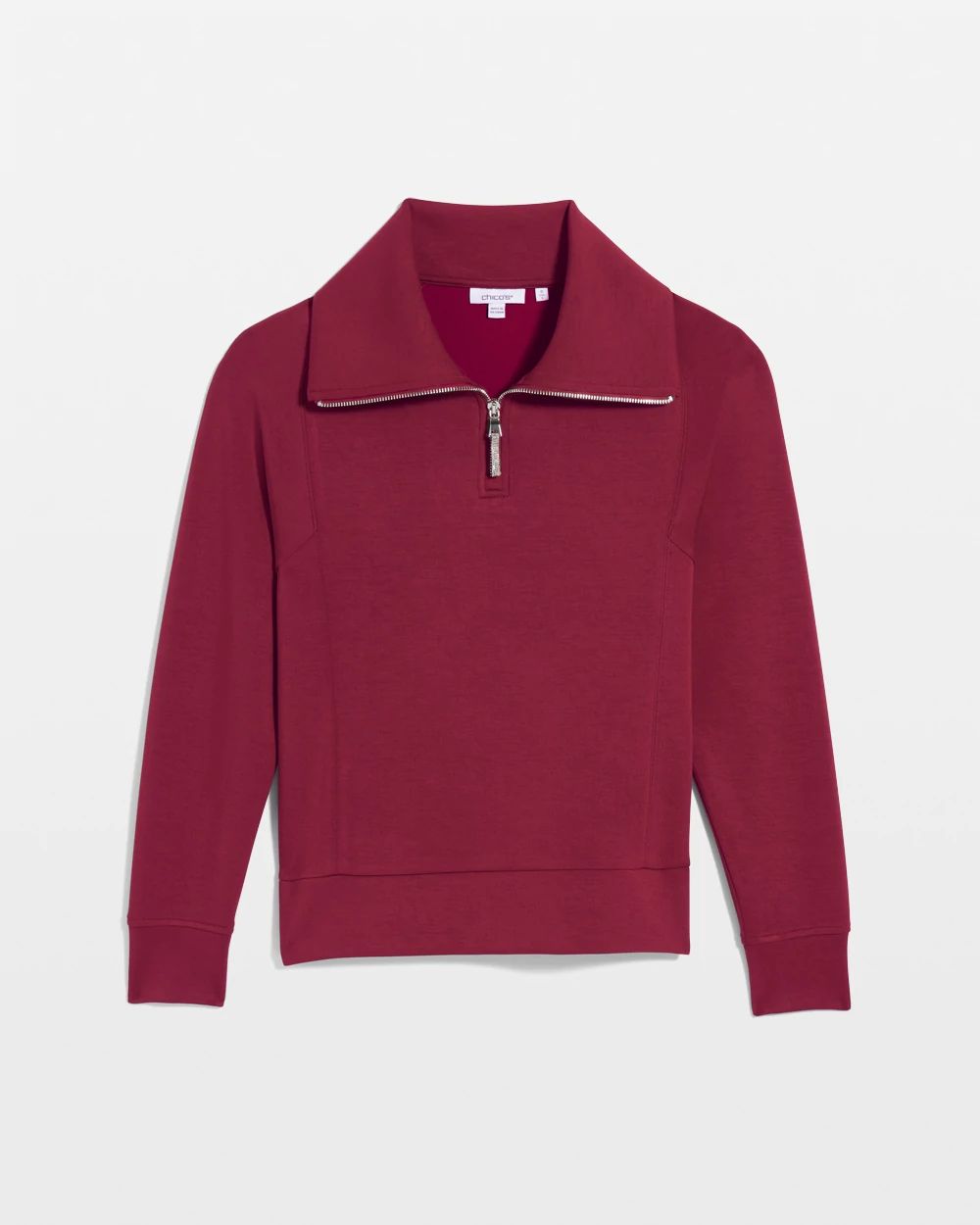 【BAON】[unisex] Zukira pocket zip-up jumper Zenergy® Scuba Zipper Sweatshirt | Chico's